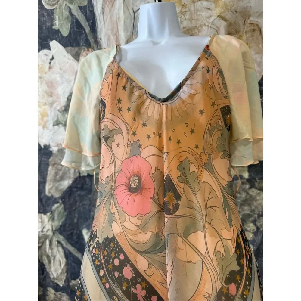 New Free People Celestial Nights Maxi Dress Size Xs. - Picture 15 of 15